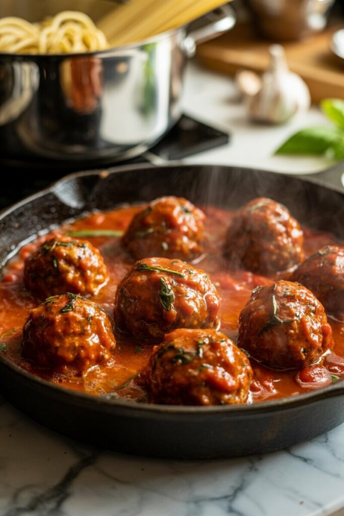 20-Minute Mama’s Meatball Marinara