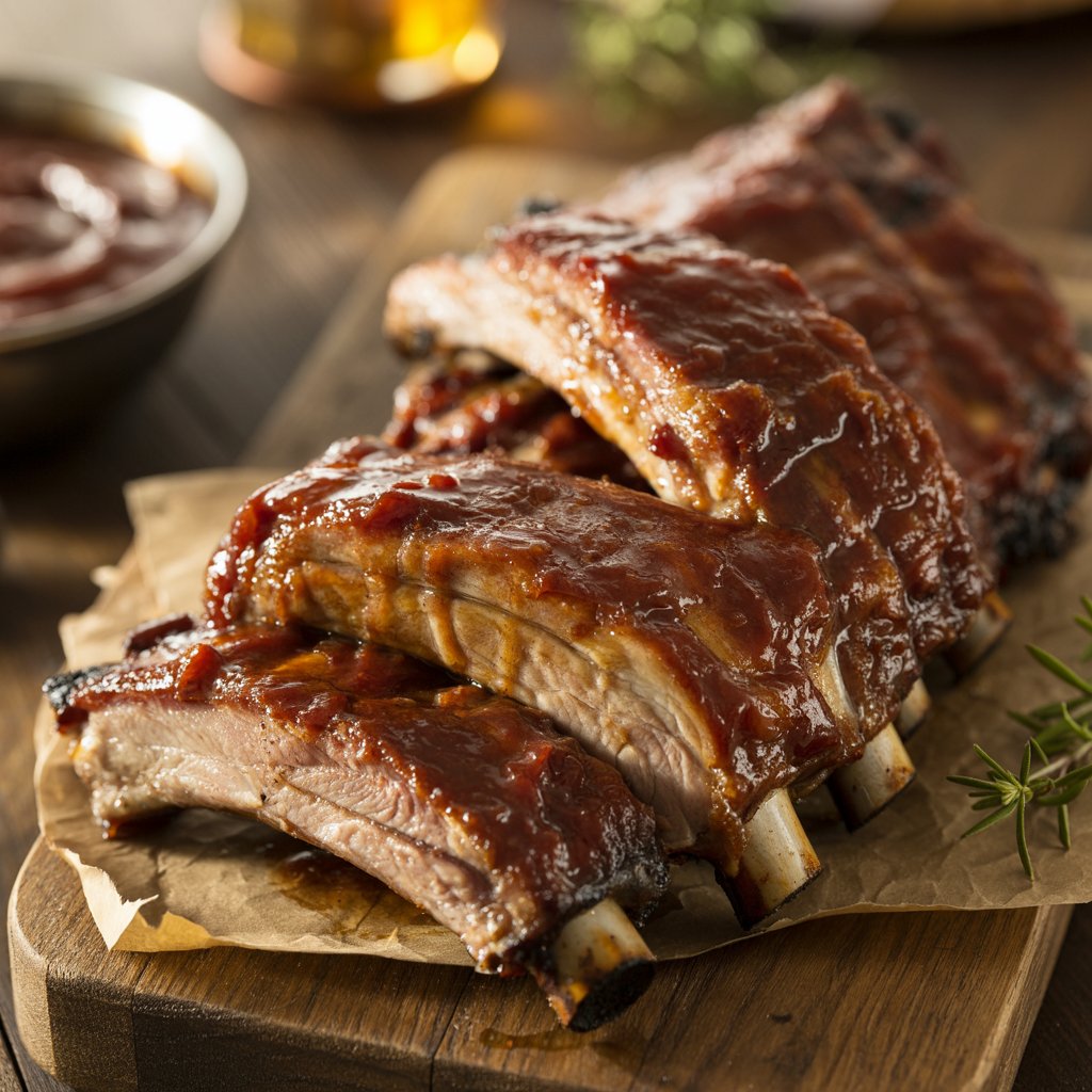 Quick BBQ Pork Ribs in the Oven