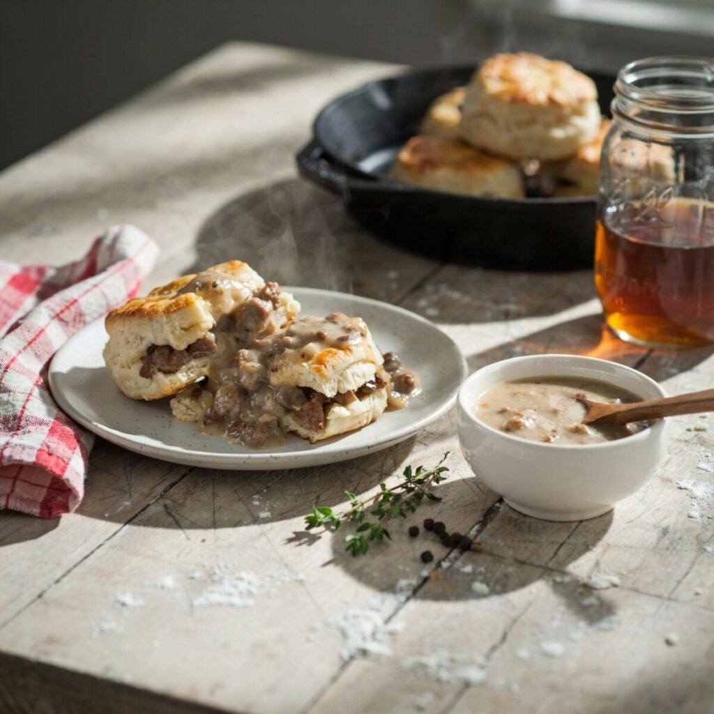 Biscuits and Gravy - Southern Style