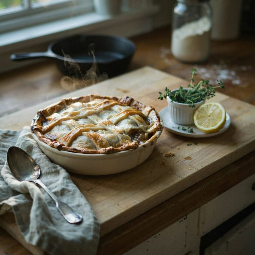 Chicken Pot Pie with Flaky Crust