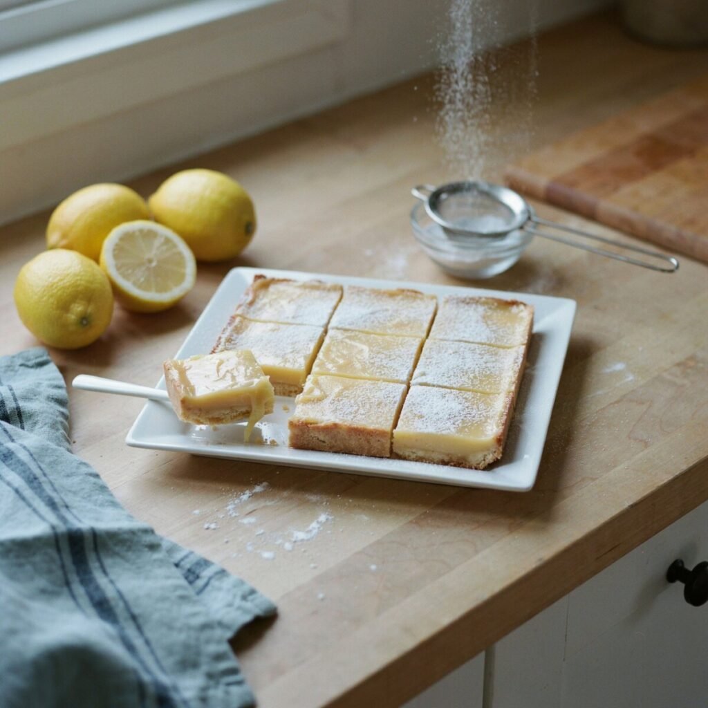 Lemon Bars Tart and Perfect
