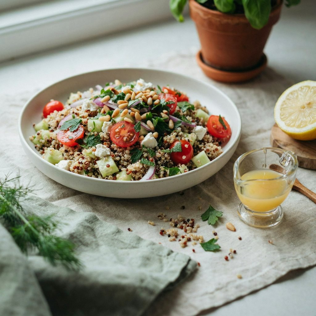 Quinoa Salad with Lemon Vinaigrette